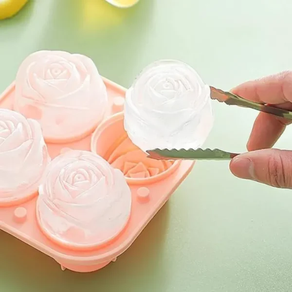 Silicone Flower Shape Ice Cube Tray